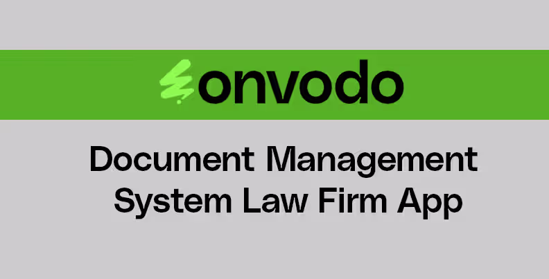 Document Management System for Law Firm App