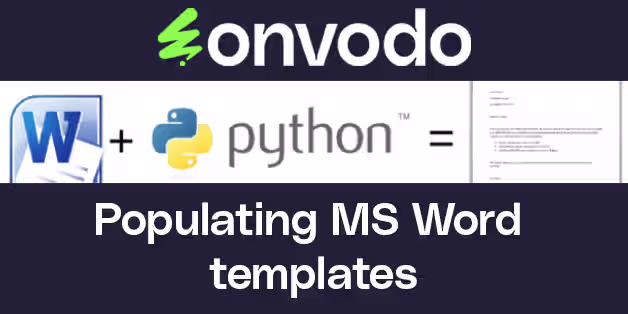 Docx Report - Populating MS Word templates