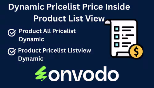 Dynamic Pricelist Price Inside Product List View, Tree View