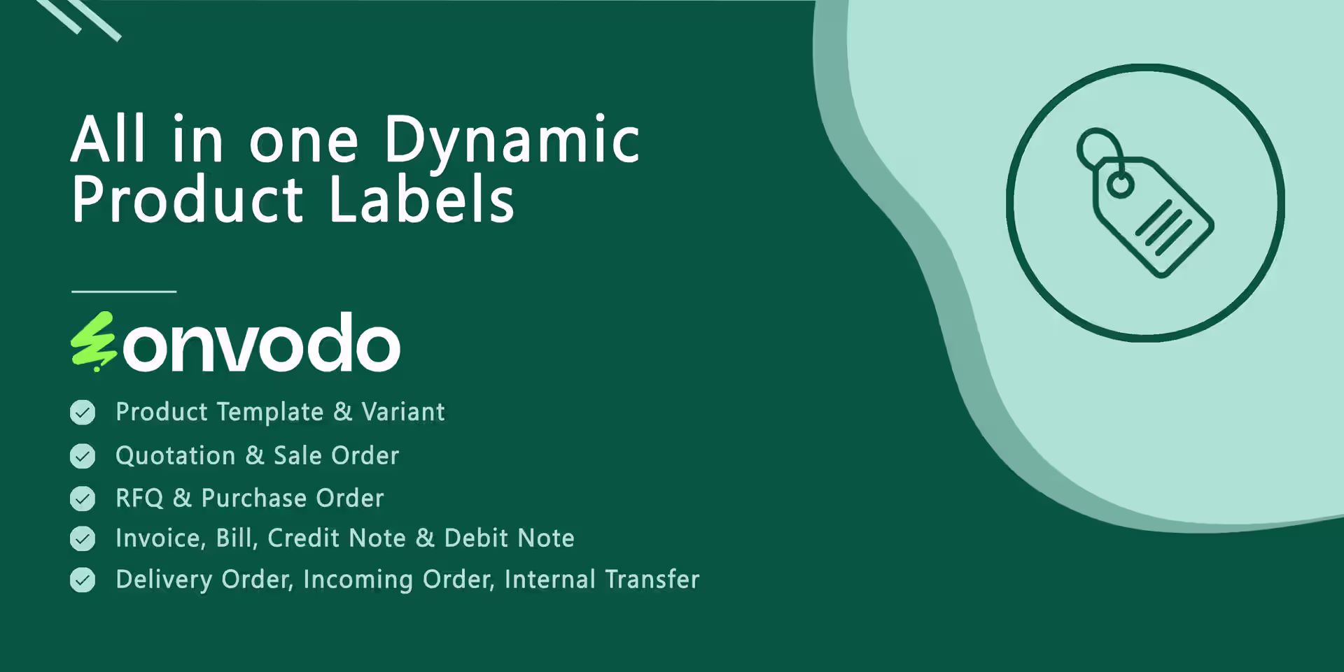Dynamic Product Labels, All In One Barcode Labels, Product Template Barcode Label